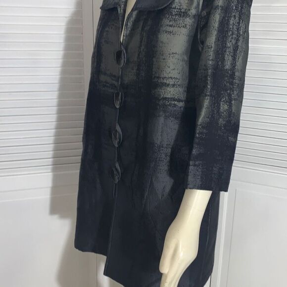 Caroline Rose Metallic Tonal Jacquard Women's Size Small - Picture 12 of 16